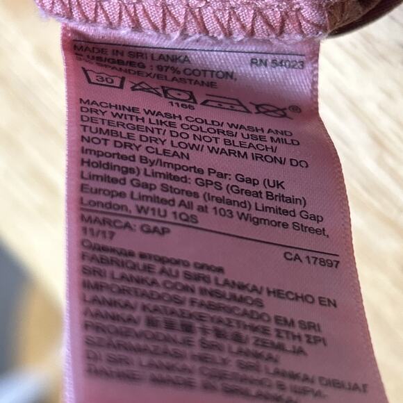 GAP Women Size 10 PinkGirlfriend Khaki Shorts High Rise Cotton Zip - Picture 5 of 5